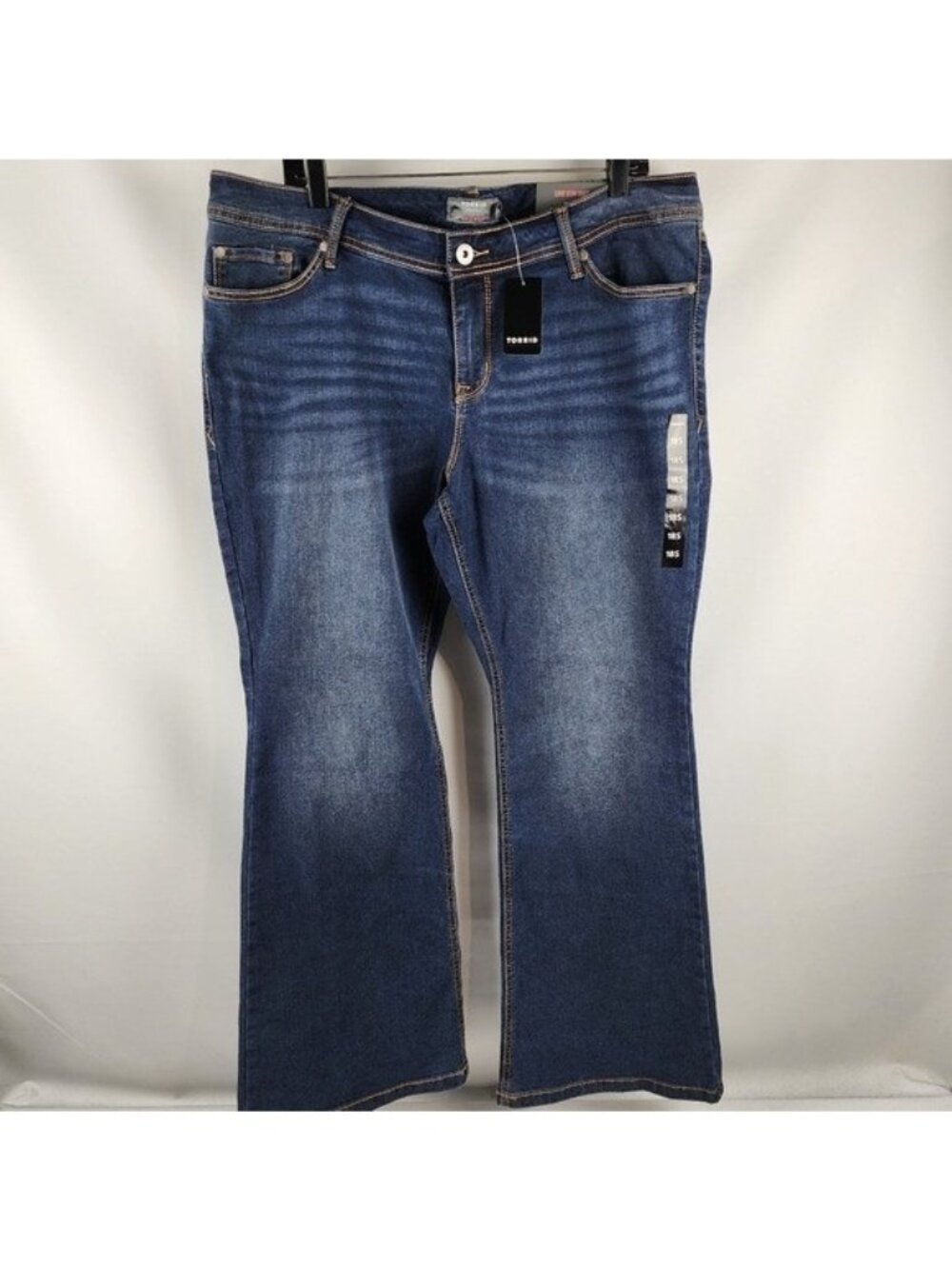 Torrid Luxe Slim Boot Jeans Blue Denim Stretch Pants Womens Plus 18S (36x29) NWT